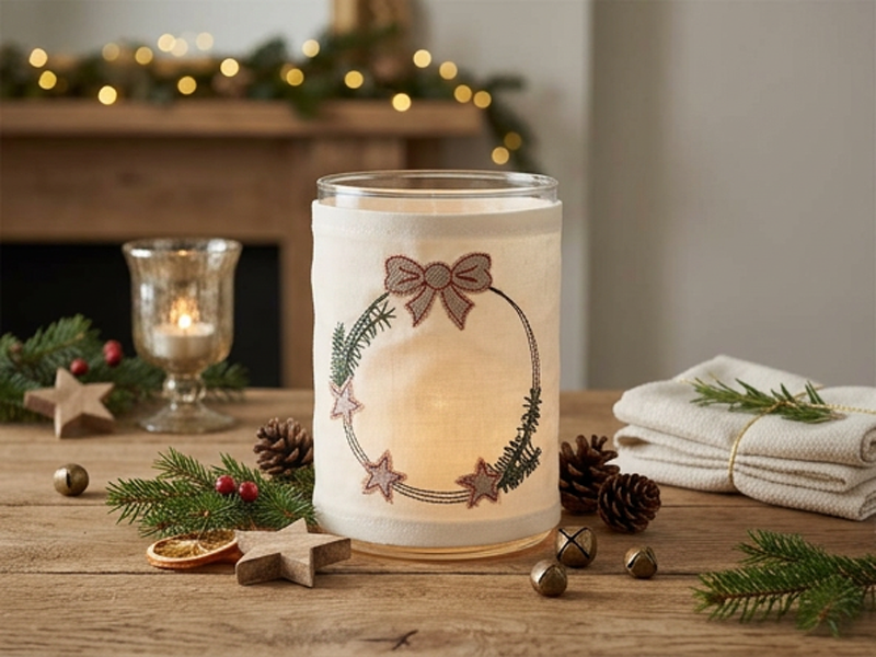 Weihnachten Tannen Set - doodle Stickdatei